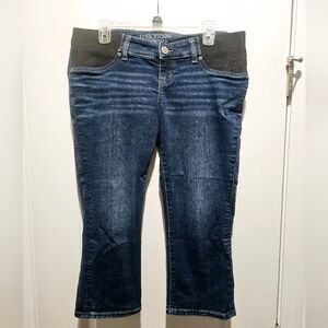 Maurices Maternity Crop Capri Jeans